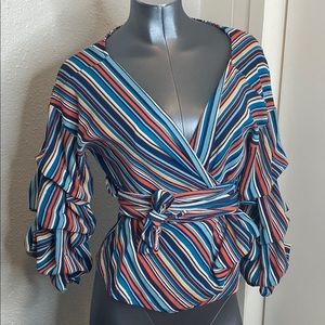 Stripe multi colored blouse